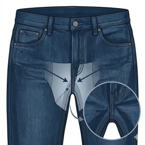 Reprendre l'entrejambes (jeans)