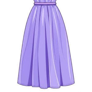 Bas de robe sans doublure et sans fente      